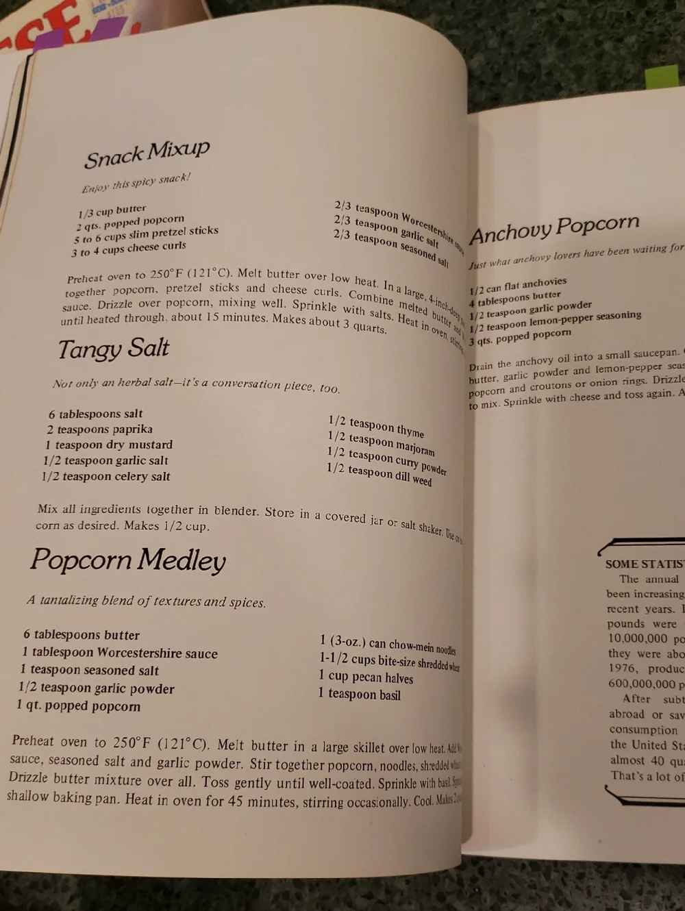 Recipe Cookbooks Yogurt, Cheese, Popcorn